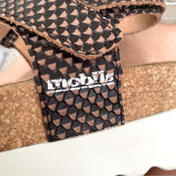 Mobils Mephisto Leather Ergonomic 37 Sandals Brown Comfort Granola Girl Gorpcore - Picture 14 of 15